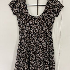 Forever21 Floral Black Mini Dress